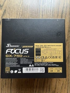 Seasonic Focus V4 GX-750 (ATX3) - 750W - 80+ Gold - ATX 3.1 & PCIe 5.1 Ready - Afbeelding 1 van 4