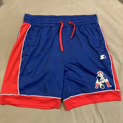 Pantalones cortos deportivos vintage - Starter - New England Patriots - Logo de la vieja escuela - XL Foto 1 de 4