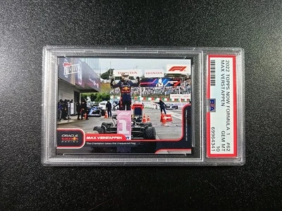 PSA 10 Max Verstappen Wins 2nd World Championship 2022 Formula 1 F1 Topps Now 62 - Image 1 of 4