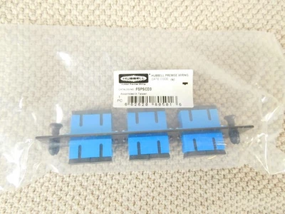 FSPSCD3 Hubbell OptiChannel FSP Adapter Panel, SC Duplex, Multi Mode 6-Fiber - Image 1 of 4