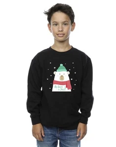 Christmas Boys Polar Bear Snow Joke Sweatshirt - Picture 1 of 7