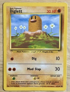 Pokemon Diglett 47/102 Base Set 1999 TCG - Bild 1 von 2