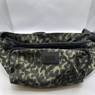 Rosa Victoria’s Secret Cintura Pack Bolso Verde Camuflaje 2 Bolsillos Cinturón Ajustable Foto 1 de 4