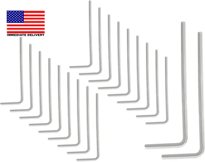 Llave Allen de 20 piezas de 2 mm/3/32 pulgadas, llave hexagonal en forma de L, hexagonal de acero de alta resistencia Foto 1 de 4