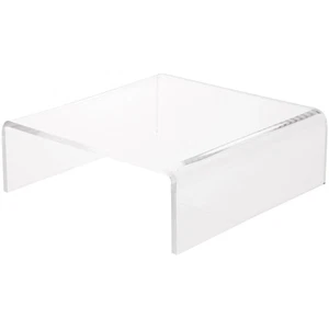 Plymor Clear Acrylic Short Square Display Riser, 2" H x 6" W x 6" D (1/8" thick) - Picture 1 of 3