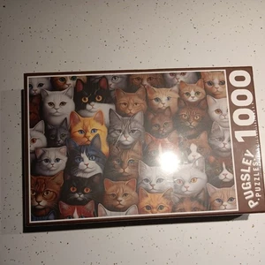 Versiegeltes kaskadierendes Katzen 1000-teiliges Puzzle, 27,6 Zoll x 19,7 - Bild 1 von 3