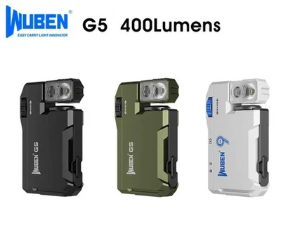 WUBEN G5 Rechargeable EDC Flashlight Powerful RGB Flashights 400 Lumens Portable - Image 1 of 4
