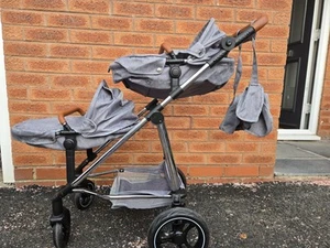Mamas And Papas Twin Elite Dolls Pram - Picture 1 of 5