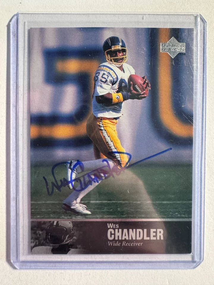 K319,337 - 1997 Upper Deck Legends Autographs #AL87 Wes Chandler Auto - Image 1 of 1