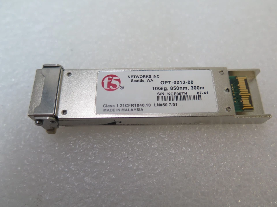 F5 NETWORKS OPT-0012-00 XSFP 10GIG TRANSCEIVER - Image 1 of 1