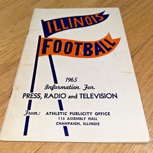 UNIVERSITY OF ILLINOIS FOOTBALL 1965 Press, Radio and Television GRABOWSKI - Imagen 1 de 11