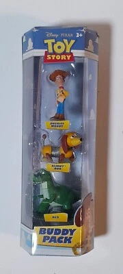 Disney Toy Story Buddy Pack Mattel 2009-Sheriff Woody, Slinky Dog, Rex Foto 1 de 3