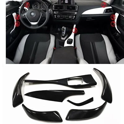 Carbon Fiber Interior Trim Kits LHD For BMW F20 114 116 118 120 125 M135i M140i - Imagem 1 de 4