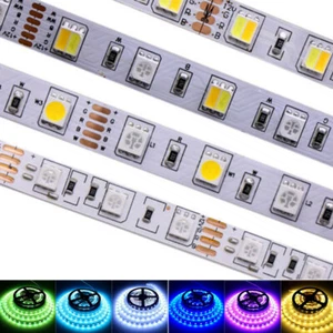 DC12V 1M 5M SMD 5050 RGB white Waterproof LED Flexible Tape Strip Light lamp - Picture 1 of 31
