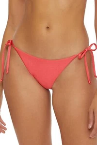 Becca by Rebecca Virtue Women's Standard Color Sheen Tie Side Bikini Bottom, - Picture 1 of 5