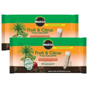 Miracle-Gro Fruit & Citrus Plant Food Spikes, 12 Spikes (2-Pack) - Picture 1 of 5
