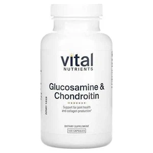 2 X Vital Nutrients, Glucosamine & Chondroitin, 120 Capsules - Picture 1 of 2