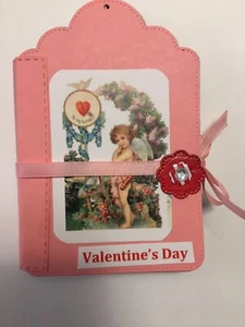 Small Valentine's Handmade Photo Album small instant photos or Journal - Picture 1 of 11