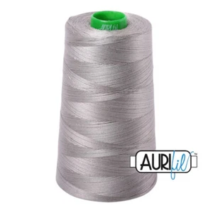 Aurifil Thread Mako 40wt 100% Cotton Cone - 1 x 5140 yards Each Choice Colors - Picture 1 of 21