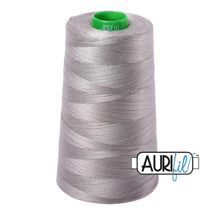 Aurifil Thread Mako 40wt 100% Cotton Cone - 1 x 5140 yards Each Choice Colors - Image 1 of 1
