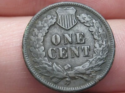 1871 Indian Head Cent Penny- Bold N, Fine/VF Details - Image 1 of 4