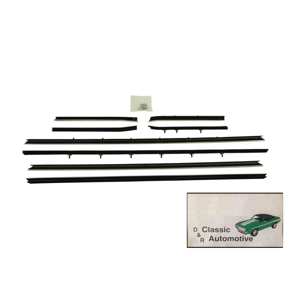 Camaro Firebird 68-69 cupé 8 piezas ventana fieltro barre sellos impermeables Foto 1 de 1