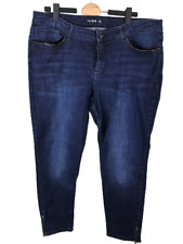 C&A The Slim Jeans Bleu Homme Pantalon Cigarette Poches Cuir Top Qualité T 48