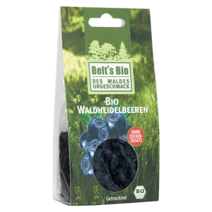 Belt's Bio Waldheidelbeeren getrocknet 80g Wildsammlung Rohkost (74,90/ Kg) - Bild 1 von 9