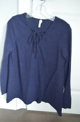 Suéter Xhilaration para mujer azul marino con cuello en V talla M mediano Foto 1 de 4