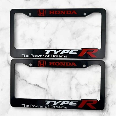 2x Marco de matrícula Honda Type-R Power of Dreams Foto 1 de 4