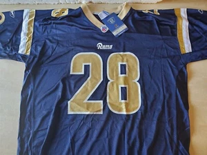 Reebok NFL NWT On Field MARSHAL FAULK JERSEY 2XL St Louis Los Angeles Rams - Picture 1 of 12