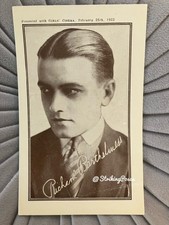RICHARD BARTHELMESS vintage postcard 1920s silent movie star actor Girls Cinema