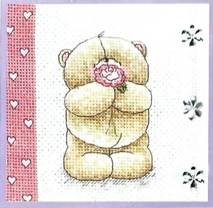 Forever Friends Kreuzstich-Set gezählt - Herzen und Rosen FRC87 - Bild 1 von 2