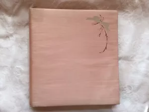 Vintage Baby Book Unused Pink Moire Taffeta Cover Sweet 1947 - Picture 1 of 4