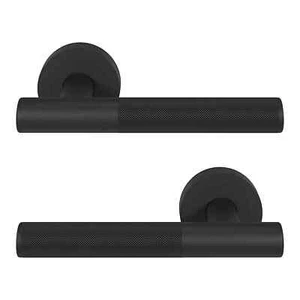 GoodHome Irus Jet Black Rundriegel Türgriff (L) 150 mm, Paar - Bild 1 von 6