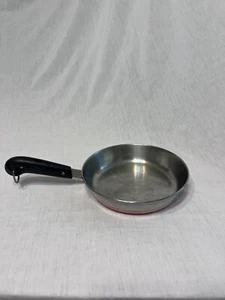 Vintage Revere Ware 1801 Kupferboden 9 Zoll Pfanne OHNE Deckel Clinton IL, USA - Bild 1 von 5