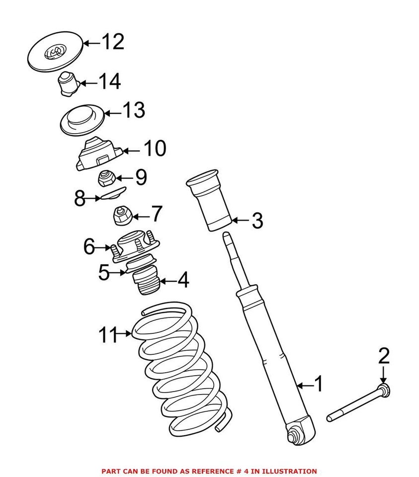Genuine OEM Rear Suspension Strut Bumper For BMW 525i 528i 1999-2003 - Image 1 of 1