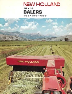 Farm Equipment Brochure - New Holland - 283 286 1283 16x18 Baler - 1973 (F7917) - Picture 1 of 1