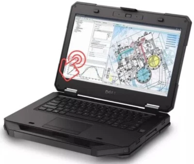 DELL LATITUDE 7414 RUGGED CORE i7-6600U 2.60GHz WEBCAM 32GB RAM 256GB SSD TOUCH - Image 1 of 4