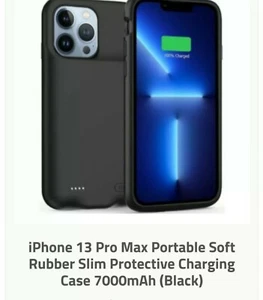 Neu iPhone 13 Pro Max Akku Ladecase Schwarz MFI Zertifiziert - Bild 1 von 4