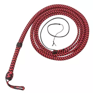 Indiana Jones Bull Whip 04 to 10 Feet Long 16 Strands Nylon Para-cord Bullwhip - Picture 1 of 4