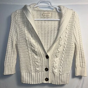 Aéropostale Cable Knit Sweater Youth Girls XL Cardigan Y2K 90’s Light Academia - Picture 1 of 8
