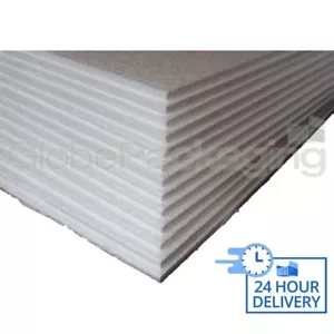 100x FOGLI IMBALLAGGIO SCHIUMA POLISTIROLO EPS 600x400x10mm - Foto 1 di 6