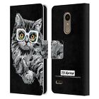 Official P.D. Moreno Black And White Cats Leather Book Case For Lg Phones 1