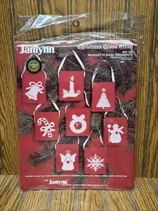 Janlynn Christmas Felt Ornament Kit "Silhouette Bags" #50-129 - Red White 8 Bags - Picture 1 of 4