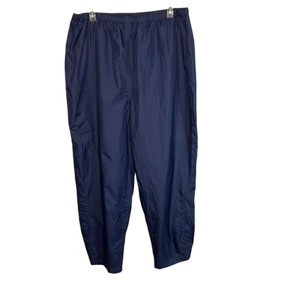 Coleman Nylon Pants Size XXL Comfort Wind Water Resistant Elastic Waist Navy - Image 1 of 4