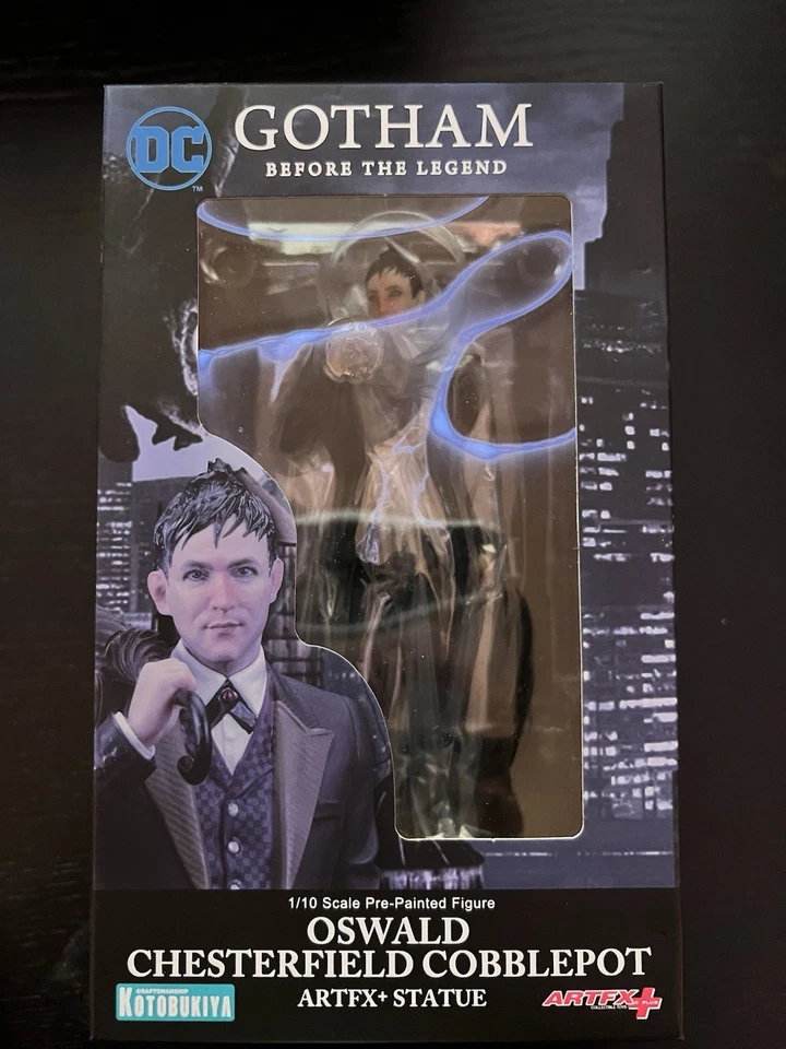 Figura Estatua Kotobukiya Gotham ArtFX+ Oswald Chesterfield Cobblepot 1/10 Foto 1 de 3