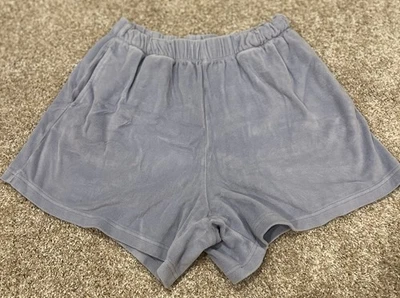 Aerie Blue Velvet Short Size Medium Women's - Image 1 of 3