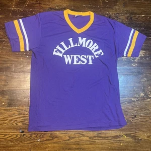 Vintage Fillmore West Pigpen inspiriert T-Shirt, V-Ausschnitt San Fransico lila - Bild 1 von 7