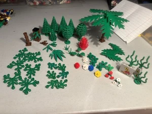 Lego Bulk Lot Foliage Greenery Palm Trees Leafs Pirates Vintage Brown Trunks 43+ - Picture 1 of 12